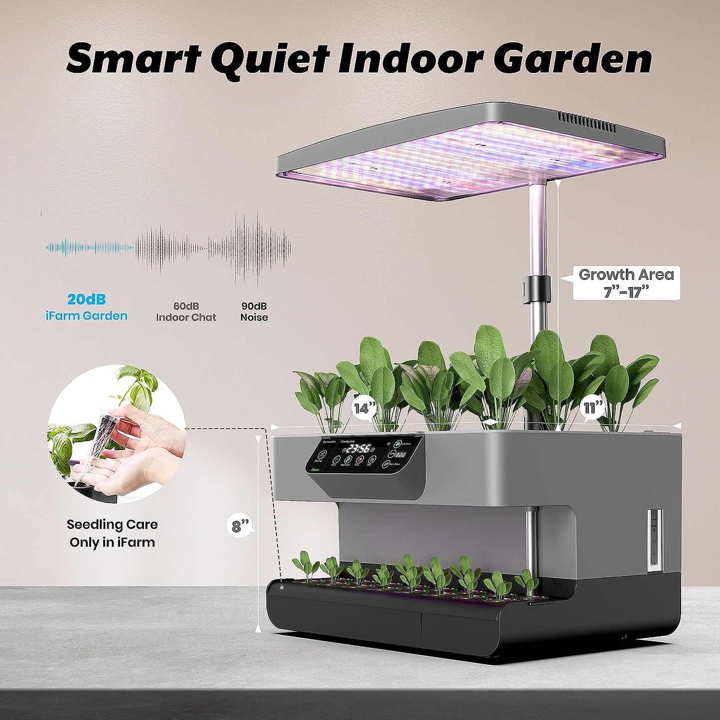 
                  
                    iFarm Smart Garden Grey - Lettuce Seed Included
                  
                